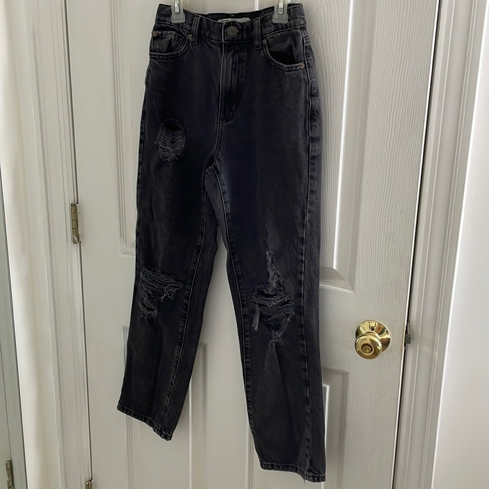 Garage Denim Black Vintage Straight Jeans Size 0 (2… Gem